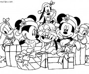 Coloriage et dessins gratuit Les Petits de Disney Noel à imprimer