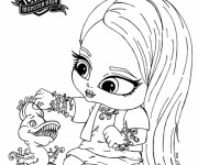 Coloriage et dessins gratuit Monster High Baby à décorer à imprimer