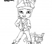 Coloriage Monster High Baby Clawd Wolf