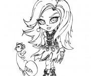 Coloriage Monster High Baby Lagoona Blue