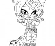 Coloriage Monster High Baby Tigresse