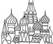 Coloriage et dessins gratuit Palais à Moscow à imprimer