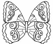 Coloriage Papillon simple à colorier