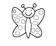 Coloriage et dessins gratuit Papillon facile Maternelle à imprimer