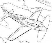 Coloriage et dessins gratuit Planes Dusty dans Le Ciel à imprimer