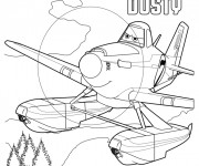 Coloriage Planes Dusty Pixar dessin animé