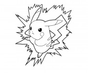 Coloriage Pikachu Légendaire