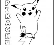 Coloriage Pikachu Pixel