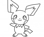 Coloriage et dessins gratuit Pikachu pour enfant à imprimer