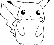 Coloriage et dessins gratuit Pokémon Pikachu à imprimer