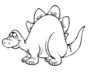 Coloriage et dessins gratuit Dinosaure Rigolo à imprimer