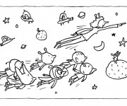 Coloriage et dessins gratuit Samsam cosmonaute à imprimer