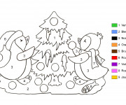 Coloriage et dessins gratuit Sapin de Noël en couleurs différents à imprimer