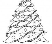 Coloriage Sapin symbole de Noël