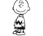 Coloriage Charlie Brown facile