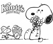 Coloriage Snoopy dessin animé