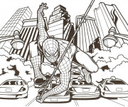 Coloriage Affiche de Film Spiderman