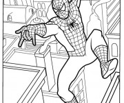 Coloriage et dessins gratuit Spiderman en Ligne à imprimer