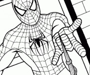 Coloriage Spiderman l'homme araignée