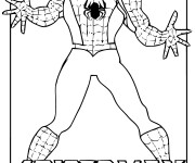 Coloriage et dessins gratuit Spiderman Le Héro fort à imprimer