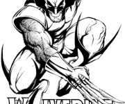 Coloriage Super Héro Wolverine