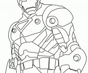 Coloriage Super Héros Marvel Iron Man