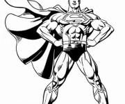 Coloriage et dessins gratuit Super Man vectoriel à imprimer