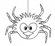 Coloriage et dessins gratuit Araignée drôle à imprimer
