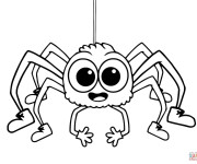 Coloriage et dessins gratuit Araignée qui fait rire à imprimer