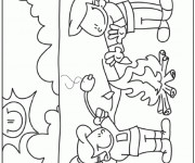 Coloriage Feu Camping multifonctionnel