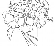 Coloriage Bouquet de Coquelicot