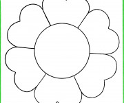 Coloriage Fleur image facile