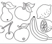 Coloriage et dessins gratuit Fruit de Printemps à imprimer
