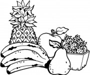 Coloriage Fruits maternelle