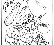 Coloriage et dessins gratuit Légumes en ligne à imprimer