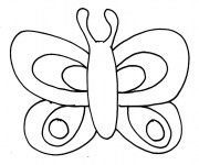 Coloriage Papillon et ses antennes