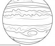 Coloriage Planète Jupiter immense