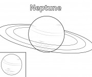 Coloriage Planète Neptune