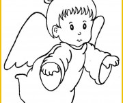 Coloriage et dessins gratuit Un petit ange à imprimer