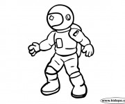 Coloriage et dessins gratuit Astronaute à imprimer