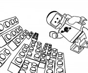 Coloriage Lego astronaute