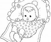 Coloriage et dessins gratuit Un bébé à imprimer