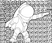 Coloriage Astronaute dessin facile