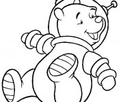 Coloriage et dessins gratuit Ours Astronaute à imprimer