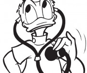 Coloriage Docteur Donald Duck