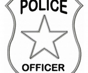 Coloriage Insigne de police