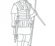 Coloriage Soldat de Rome