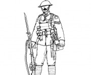 Coloriage et dessins gratuit Soldat dessin en couleur à imprimer