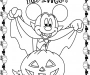 Coloriage Vampire Mickey Mouse