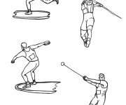 Coloriage et dessins gratuit Sports Olympiques à imprimer